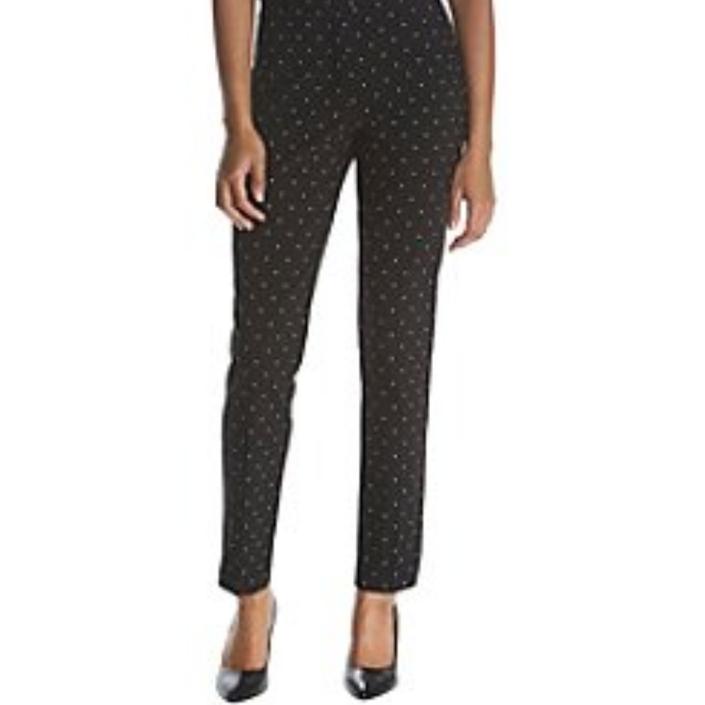 Chaps Brown Polka Dot Pants - Misses Size 4